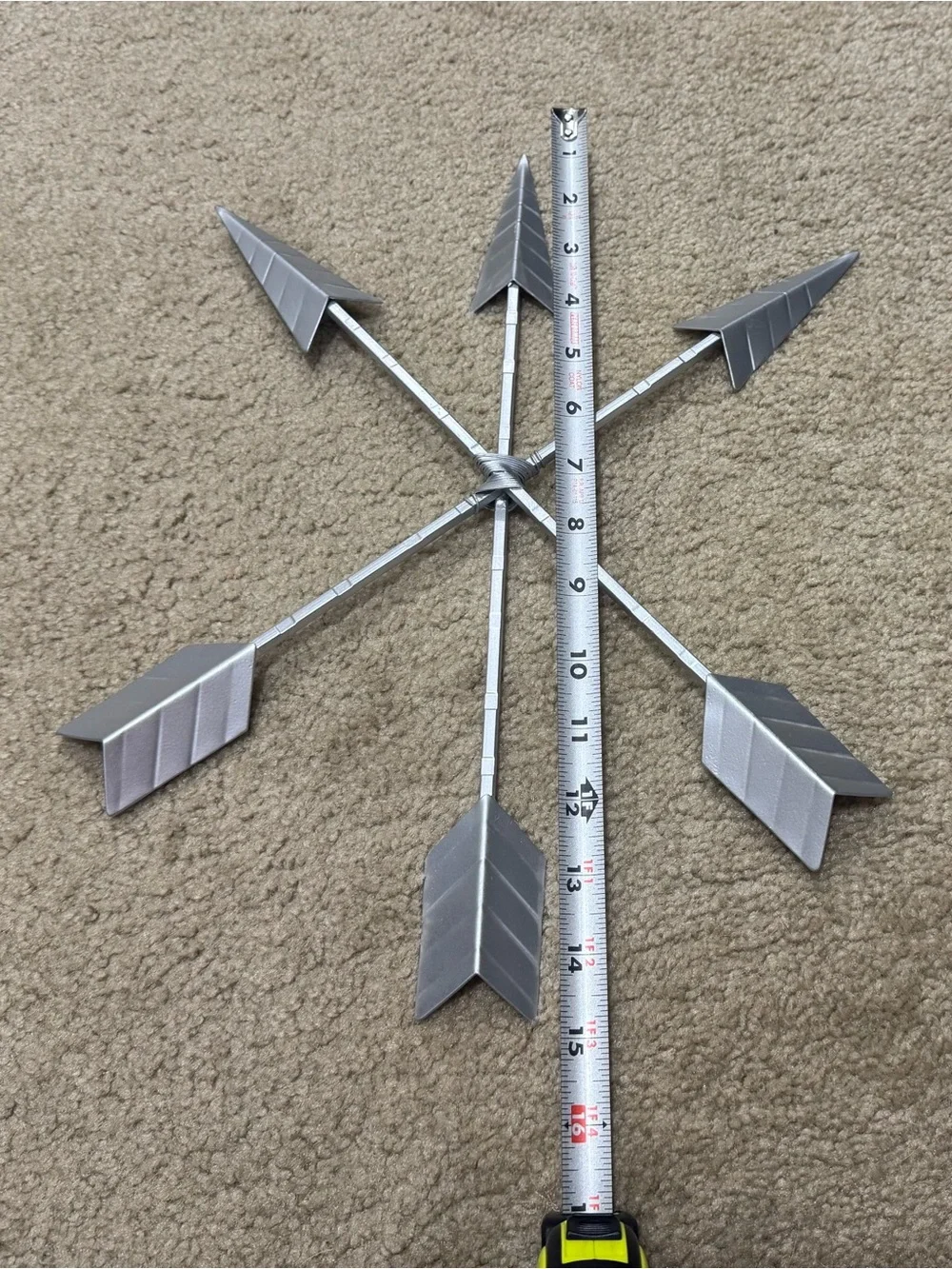Silver Metal Arrow Wall Decor - Modern Arrow Set